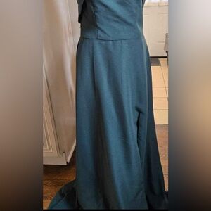 Elegant Teal Evening Gown